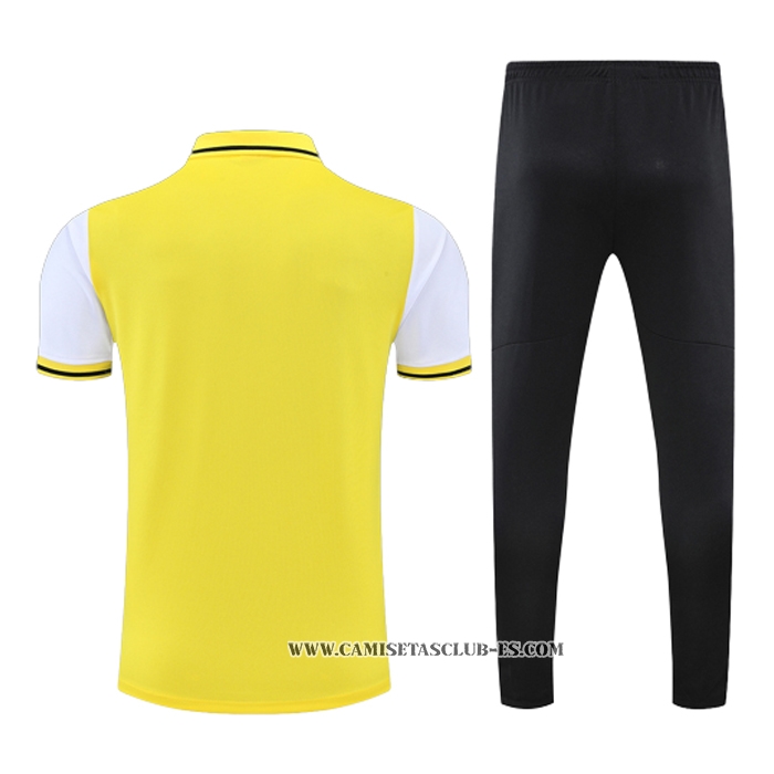 Conjunto Polo del Borussia Dortmund 22-23 Amarillo y Blanco